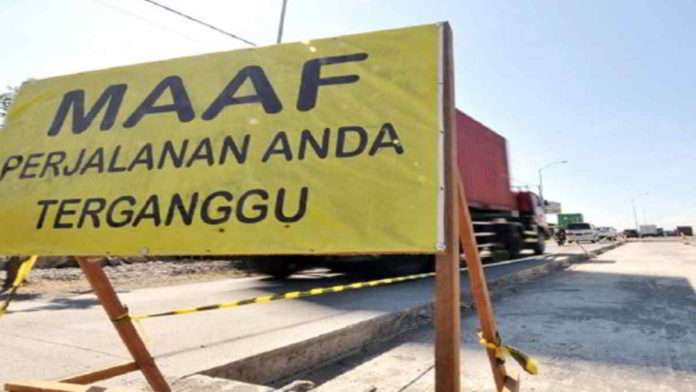 Jalur Arus Mudik Bebas dari Pekerjaan Proyek