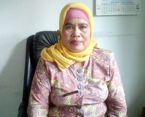 Kepala UPTD Pendidikan Kec. Parigi, Kasmini. Foto : Syamsul A/HR.