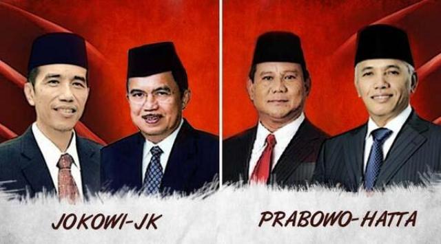 Capres-Cawapres Pilpres 2014. Foto: Istimewa/Net