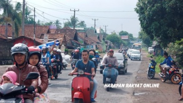 Laga Persib vs PSGC, Ruas Jalan Ciamis Dipadati Iring-Iringan Suporter