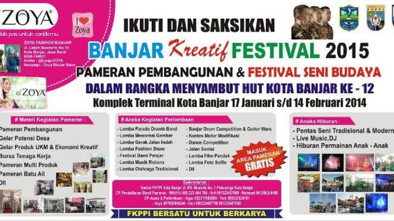 Zoya Fashion Sponsori Banjar Kreatif Festival