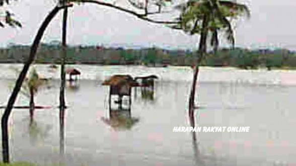 Areal Sawah Ciganjeng Pangandaran Bak Danau Mati