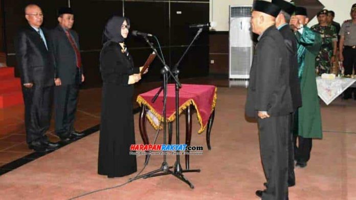 Walikota Banjar Lantik Dua Pejabat Pimpinan Tinggi Pratama