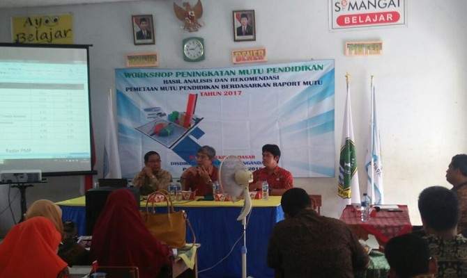 Gelar Workshop Disdikpora Pangandaran Petakan Mutu 