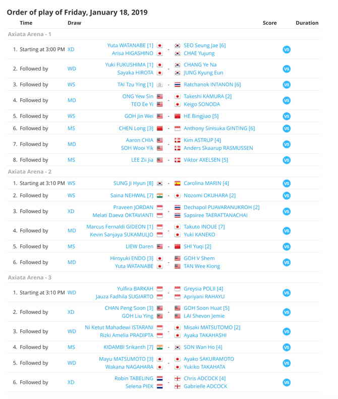 Link Live Streaming Badminton Perodua Malaysia Masters 