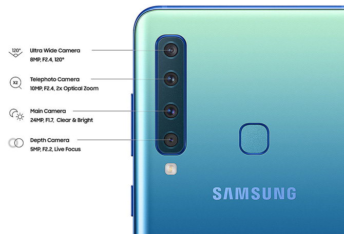 Harga Hp Samsung Terbaru 2019  Galaxy A9 Dengan 4 Kamera