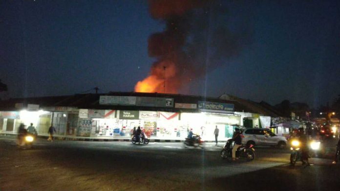 Kebakaran di Pasar Ciamis