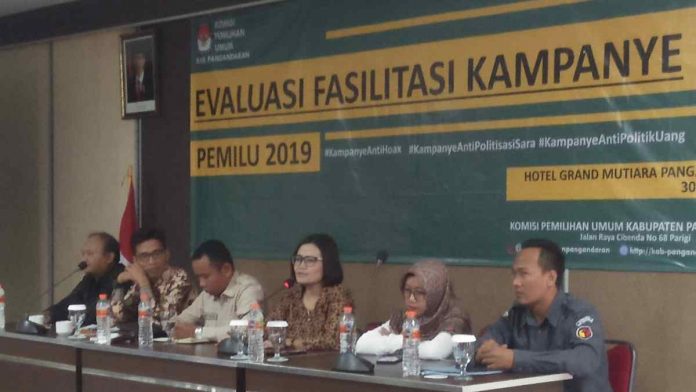 KPU Pangandaran Gelar Evaluasi Fasilitas Kampanye Pemilu 2019