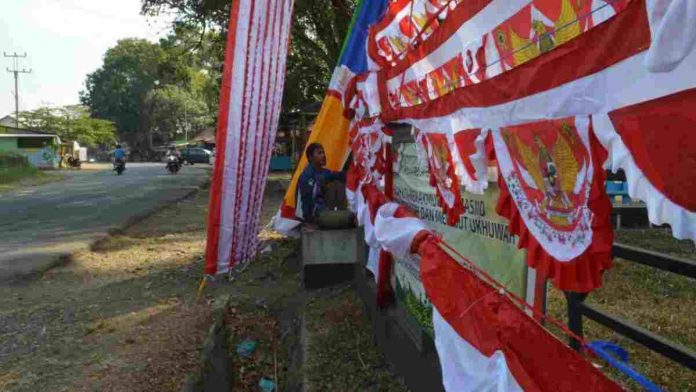 penjual bendera