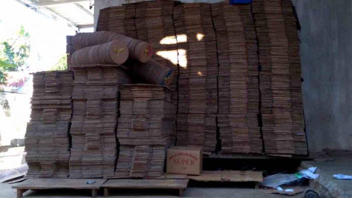 Kardus bekas milik Sadiman