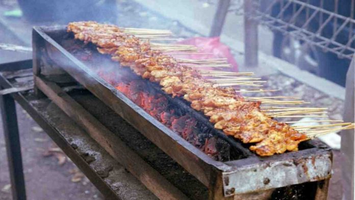 cara bakar sate