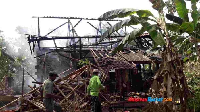kebakaran rumah di Ciamis
