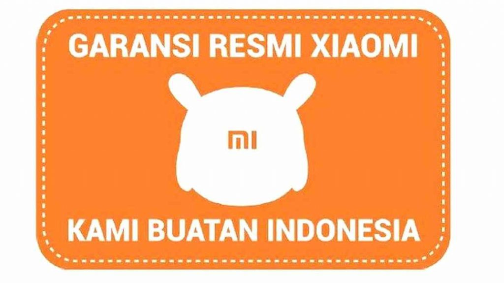 Stiker garansi resmi Xiaomi yang baru.