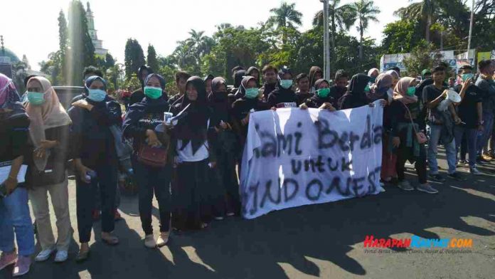 aksi damai mahasiswa Ciamis