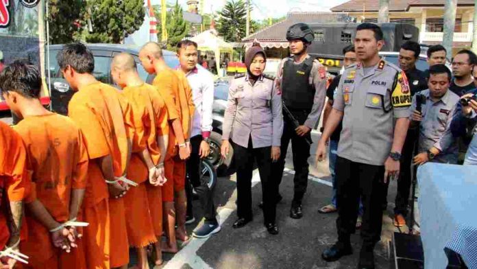 Polres Ciamis Bekuk Komplotan Spesialis Curanmor Bersama Barang Bukti