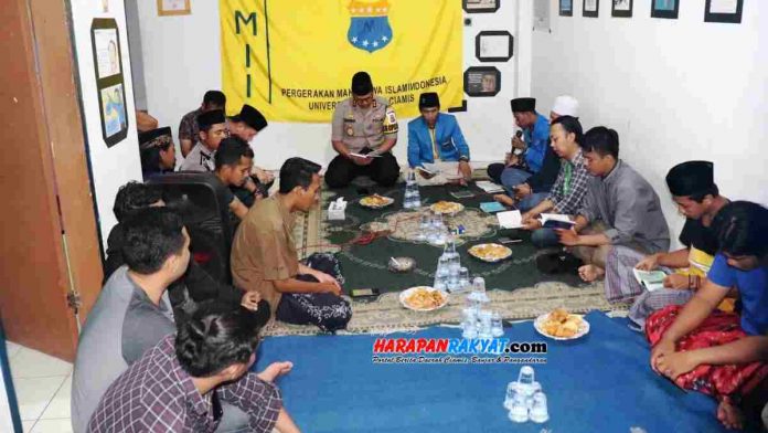 PK PMII Unigal Bersama Kapolres Ciamis Gelar Do’a dan Tahlil untuk Randi