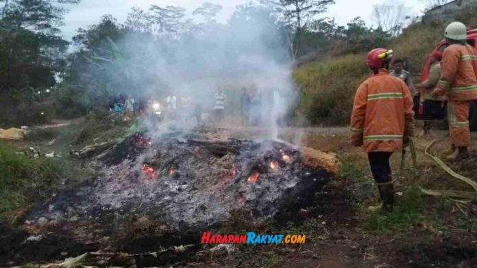 kebakaran lahan di Ciamis