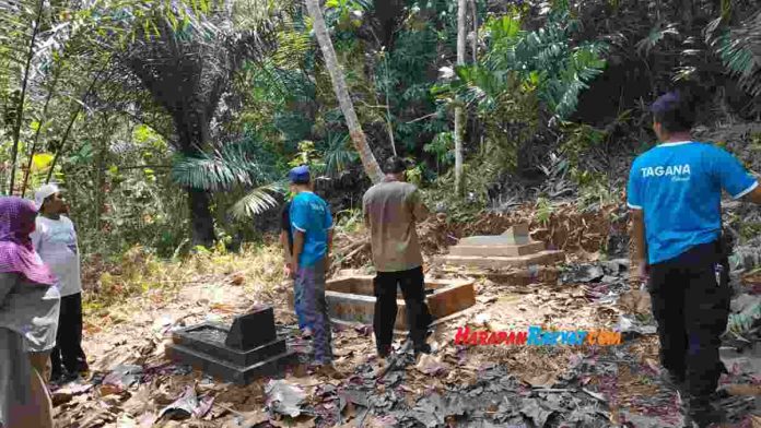 lahan terbakar di Ciamis