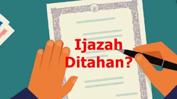 Penahanan Ijazah sekolah