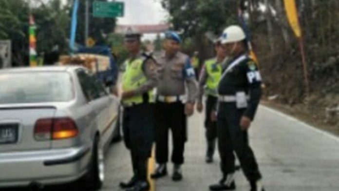 razia kendaraan di Pangandaran