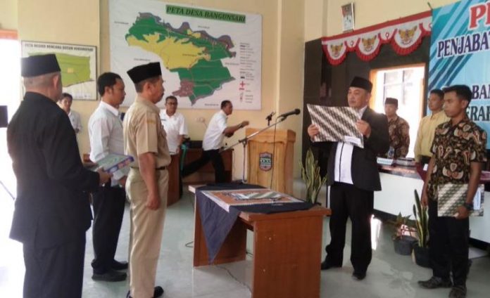 Saepudin Dilantik jadi Pjs Kades Bangunsari Pamarican Ciamis