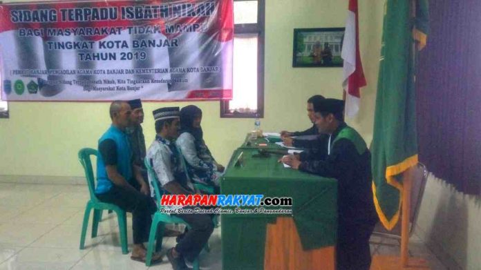 Sebanyak 30 Pasutri di Kota Banjar Ikuti Isbath Nikah Gratis