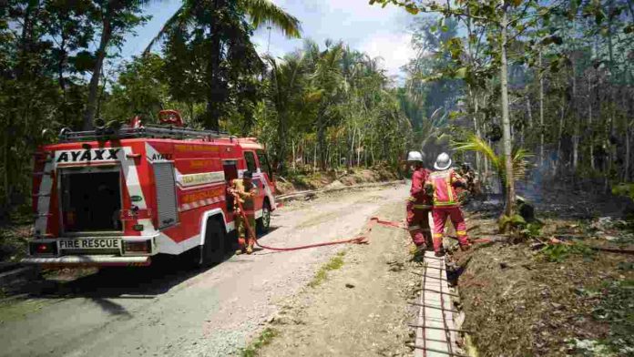 Gara-gara Bakar Sampah Ditinggalkan, Lahan Produktif di Pangandaran Terbakar