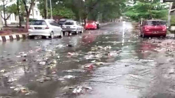 sampah di jalanan ciamis