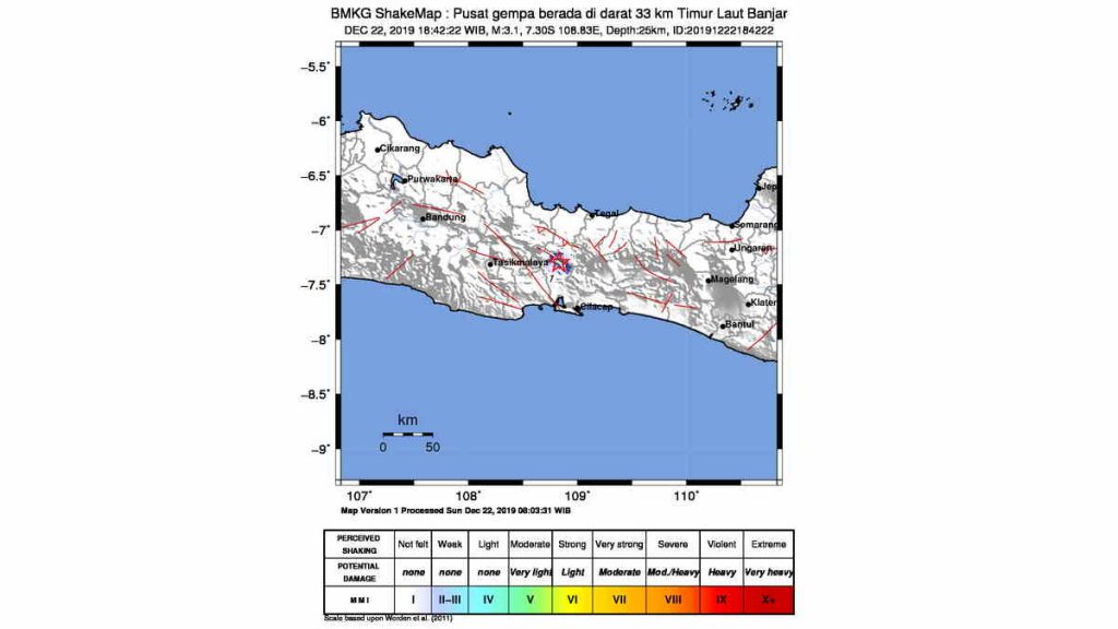 Warga Kota Banjar Rasakan Gempa Tektonik Hari Ini 22