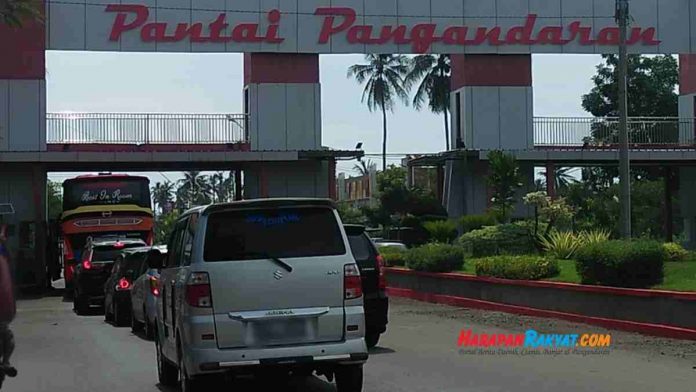 arus lalu lintas keluar pangandaran