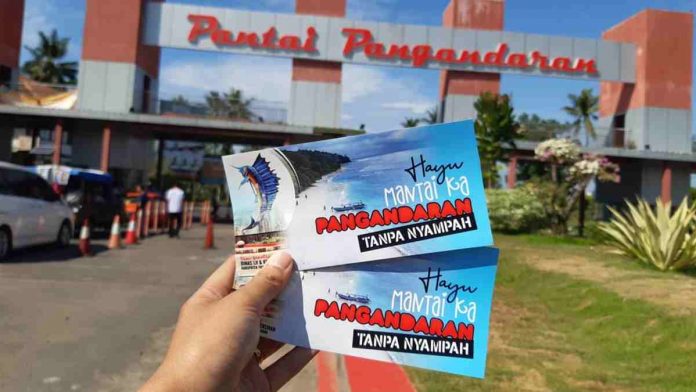penanggulangan sampah di obwis pangandaran