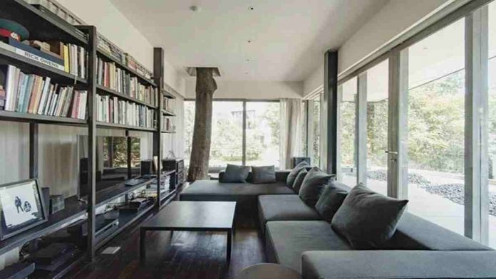 Desain pojok baca di rumah