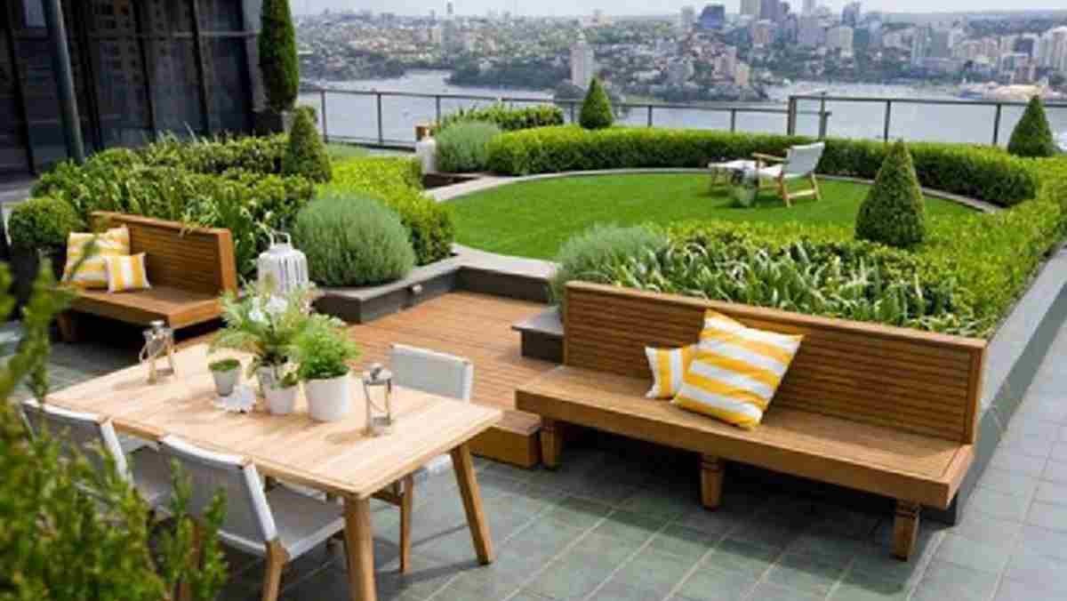 Desain Rooftop Garden Minimalis