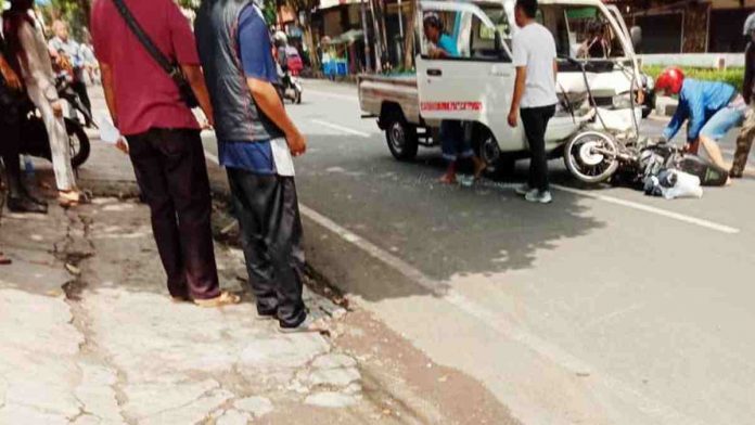 Di Ciamis Pickup Tabrak Pemotor, Dua Orang Luka Berat