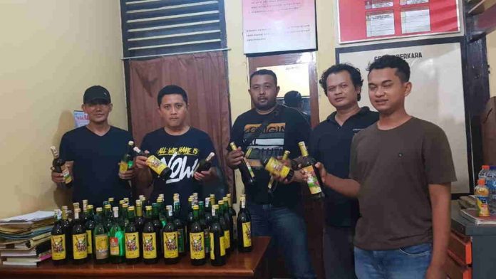 Operasi Cipta Kondisi, Polres Ciamis Sita Puluhas Botol Miras