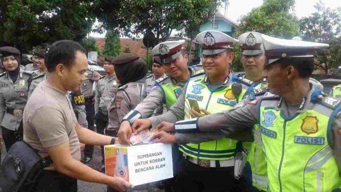 Polres Ciamis Galang Dana untuk Korban Bencana Bogor