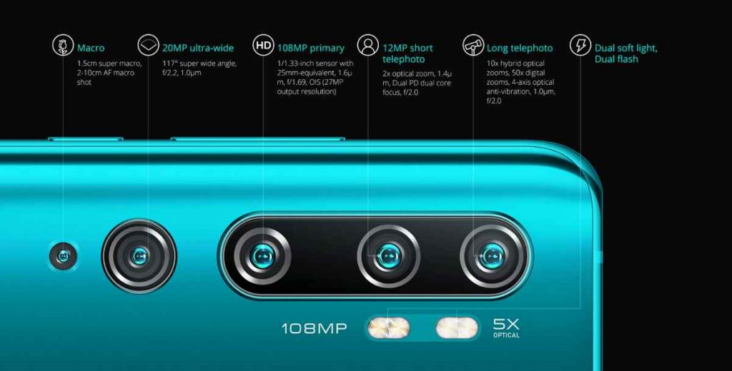 HP terbaru Xiaomi Mi Note 10 Pro resmi dirilis di Indonesia hari ini, Sabtu (04/01/2020). Photo: Istimewa.