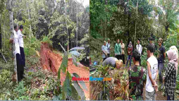 makam terbawa longsor