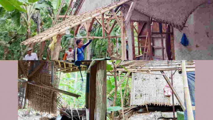 Ambruk Akibat Diguyur Hujan