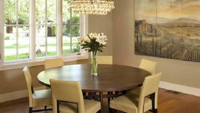 Ide Ruang Makan Warna Beige