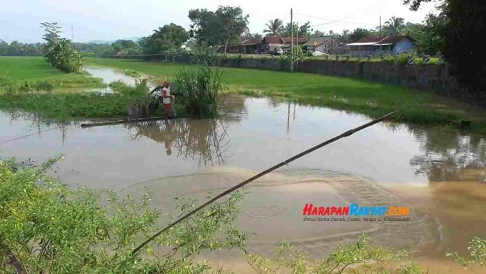 Pasca Banjir Pamarican Ciamis, Warga Manfaatkan untuk Cari Ikan - Harapan Rakyat