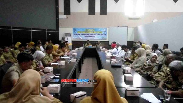 Penyampaian SPPT PBB-P2 oleh BPPKAD di Ruang Rapat Setda Kota Banjar.