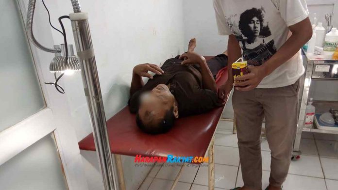 terjatuh saat mengepel lantai