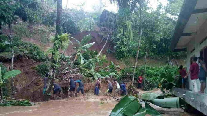 Longsor di Nasol Ciamis, Empat Rumah Terancam