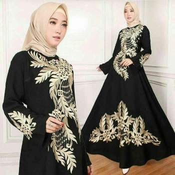 model baju abaya Arab terbaru