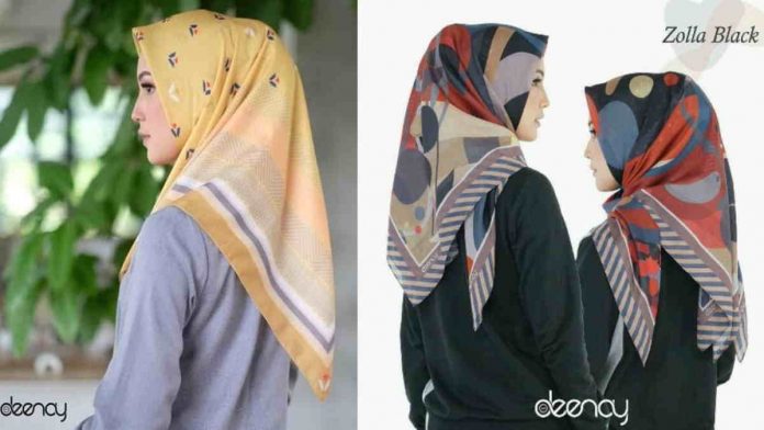 Motif kerudung Deenay terbaru