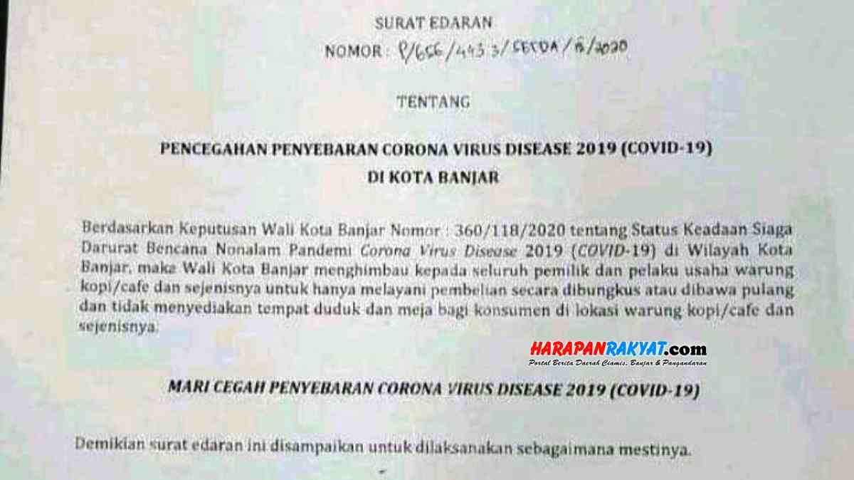 Surat Edaran Walikota Banjar