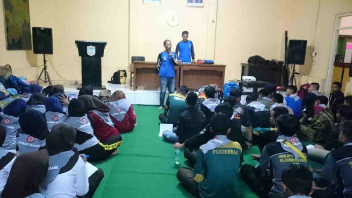 Tagana Ciamis Beri Edukasi Penanganan Bencana Kepada Pelajar