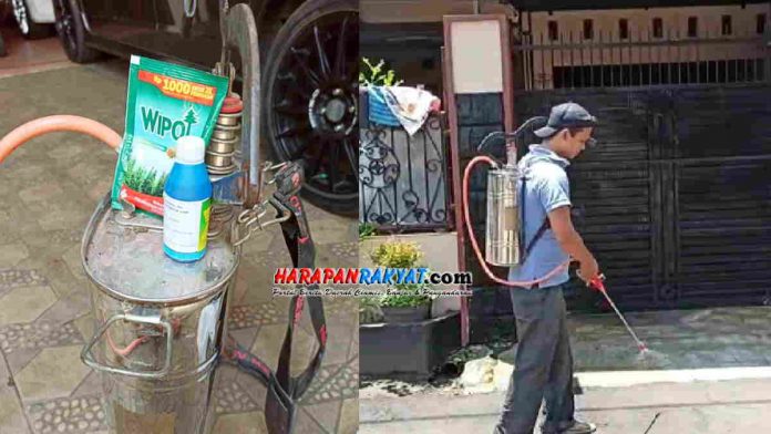 Warga Ciamis Racik Sendiri Cairan Disinfektan Untuk Membunuh Virus Corona
