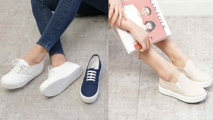 sepatu slip on wanita